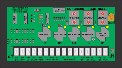 RCT-00540 ADA Lift Chair Controller.