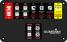 Guardian Emergency Vehicles, Type 2 Module Switch.