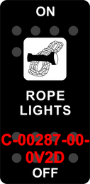 "ROPE LIGHTS"  Black Switch Cap single White Lens (ON)-OFF