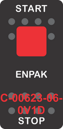 "ENPAK" Black Switch Cap SIngle Red Lens ON-OFF