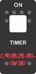 "TIMER"Black Switch Cap single White Lens (ON)-OFF