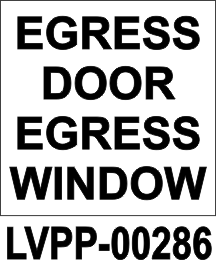 EGRESS DOOR EGRESS WINDOW