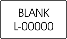 Blank Legend Insert, L-00000