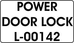 POWER / DOOR LOCK