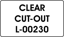 CLEAR / CUT-OUT