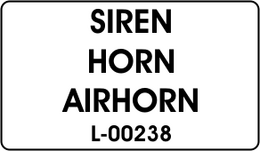 SIREN / HORN / AIRHORN