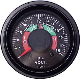 Hoyt Voltage Meter, 18 Volts DC.