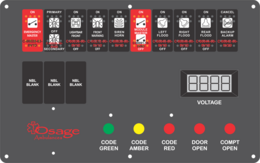 Osage Ambulance Dash Switch, Type 2
