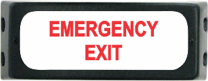 Small Wall Mount Emergency Exit Display