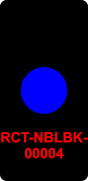 NBL BLANK W/ BLUE SOLICO INDICATOR LIGHT